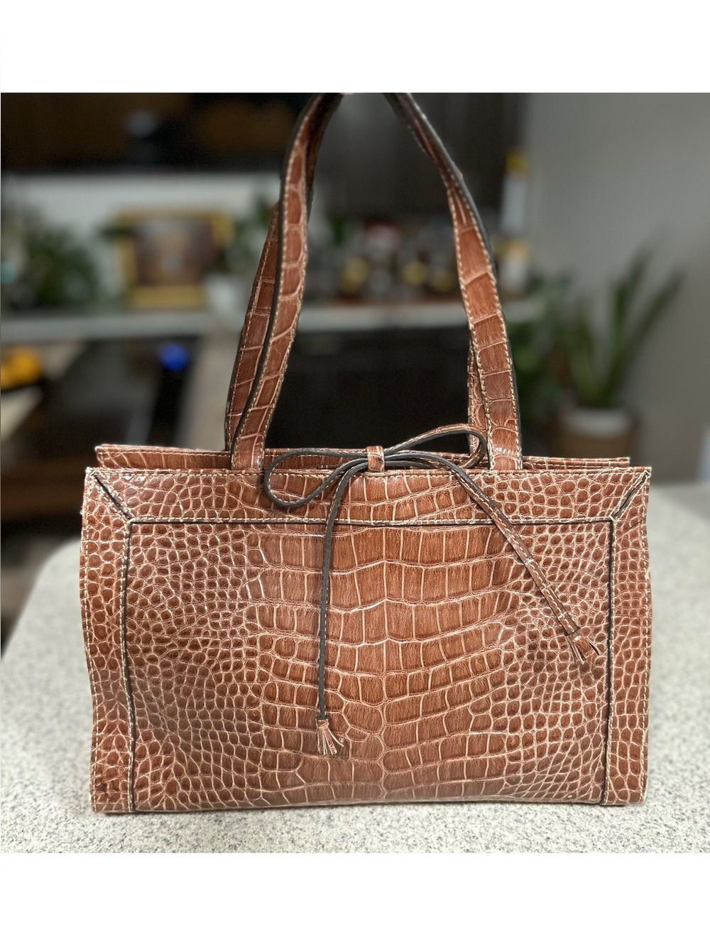Vintage Liz Claiborne Crocodile Bag